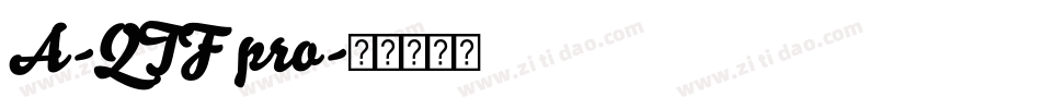 A-QTF pro字体转换